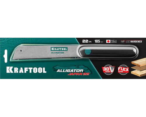 Ножовка по дереву Alligator Japan 22, 185 мм KRAFTOOL 1-15194-18-22