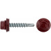 Шурупы кровельные со сверлом 4.8 х 28 красный , RAL 3011 250 шт.(фасовка) (23511-4)