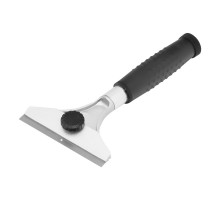 Скребок, 100 мм, фиксированное лезвие, металлическая обрезиненная ручка Matrix