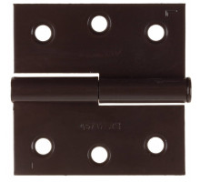Петля карточная 75 x 75 x 2.4 мм, разъемная, левая, цвет коричневая STAYER 37613-75-3L