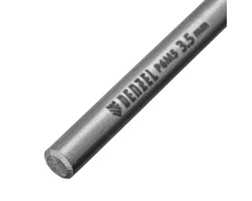 Сверло спиральное по металлу 3,5 x 70 мм, Р6М5, Golden Tip , 2шт. Denzel (718227)