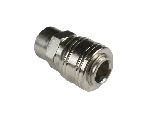 Адаптер-соединитель пневматический резьба F1/4” на быстросъём F1/4” BERGER BG1404