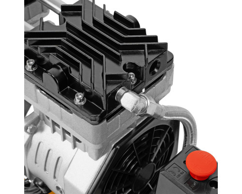 Компрессор DLS950/24 безмаслянный малошумный 950 Вт, 165 л/мин, ресивер 24 л Denzel (58026)