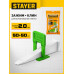 STAYER СВП TileFix, комплект: 2,0 мм, зажим + клин, 50 + 50 шт, система выравнивания плитки ?ворота? (33843-H50)