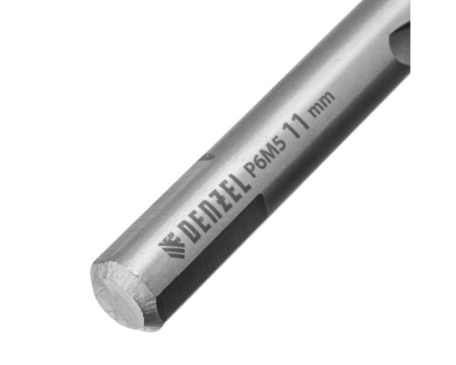Сверло спиральное по металлу 11 x 142 мм, Р6М5, Golden Tip Denzel (718243)