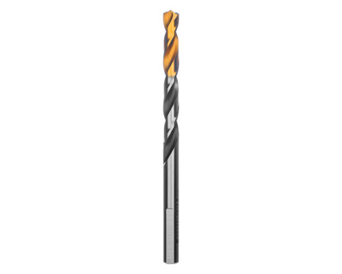 Сверло спиральное по металлу 6 x 93мм, Р6М5, Golden Tip, многогранная заточка Denzel (718278)