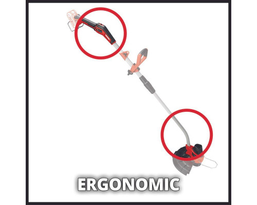Триммер аккумуляторный Einhell PXC GE-CT 18/33 Li,18В,33см,2 скор,леска,изогн.рукоятка,без АКК и ЗУ (3411270)