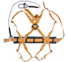 Удерживающая привязь с наплечными и набедренными лямками УП-2ЖВ ( канат ) (12578)