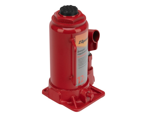 Домкрат гидравлический бутылочный 12 т, h подъема 205-400 мм Sparta Compact (50336)