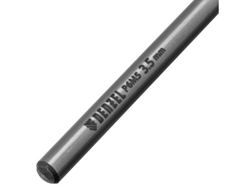 Сверло спиральное по металлу 3,5 x 70мм, Р6М5, Golden Tip, многогранная заточка, 2шт. Denzel (718270)