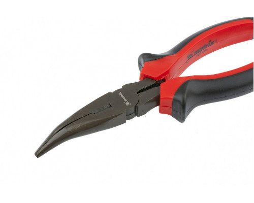 Длинногубцы изогнутые Black Nickel, 180 мм, двухкомпонентные рукоятки Matrix (17460)