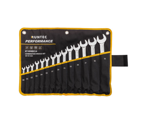 RUNTEC RT-WMBX14 Набор ключей комбинированных RUNTEC CrV 10-32 мм в сумке, 14 предметов (RT-WMBX14)