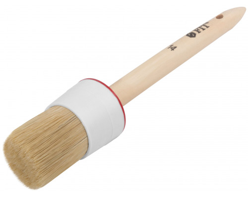 Кисть круглая, натуральная светлая щетина №14 (50 мм) (01308)