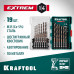 KRAFTOOL НЕХ-1/4?, 19 шт, набор сверл по металлу для винтовёртов и шуруповертов IMPACT READY (29652-H19)
