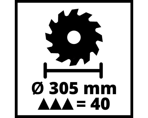 Пила торц. с площ Einhell TC-MS 3017 T, 2000Вт,305х30мм,пропил 170х85мм,сверху 50мм (4300347)