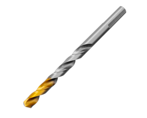Сверло спиральное по металлу 7,0 x 109 мм, Р6М5, Golden Tip Denzel (718237)