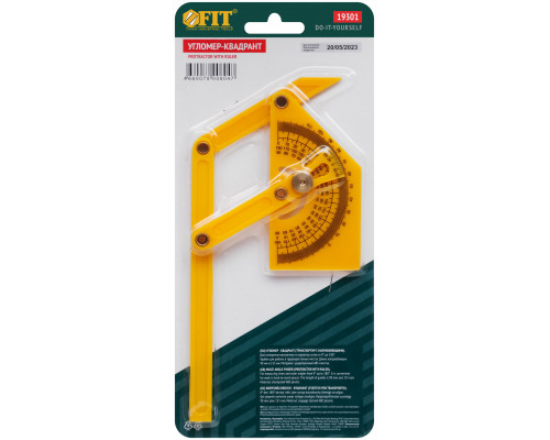 Угломер-квадрант 180 гр. пластиковый 90x155 мм