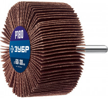 Круг шлифовальный лепестковый d 60 x 30 мм, P180, на шпильке d 6 мм ЗУБР Профессионал 36602-180_z01