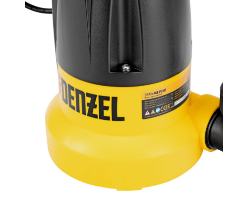 Дренажный насос DP500E, 500 Вт, подъем 7 м, 7000 л/ч Denzel (97218)