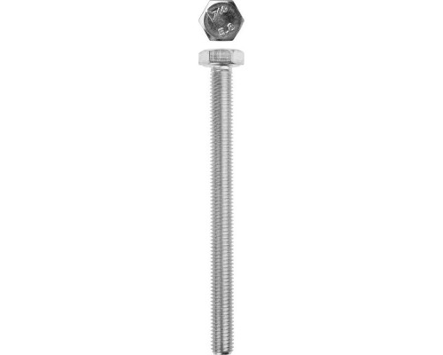 Болт M10 x 120 мм, кл. пр. 5.8, цинк, 5 кг, ГОСТ 7798-70 ЗУБР 303080-10-120
