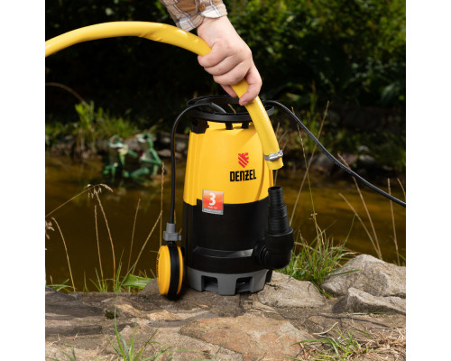 Дренажный насос для чистой и грязной воды DP450S, 450 Вт, напор 6 м, 12000 л/ч Denzel (97267)
