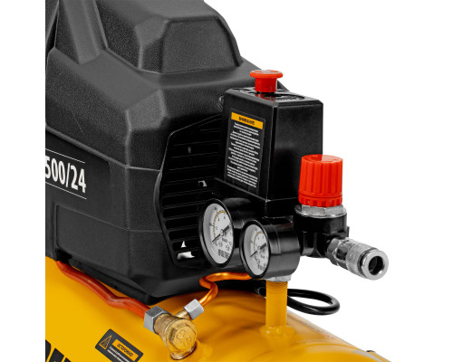 Компрессор воздушный DK1500/24, Х-PRO 1.5 кВт, 230 л/мин, 24 л Denzel (58063)