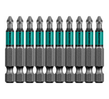 Биты Optimum PZ2, 50 мм, 10 шт KRAFTOOL 26124-2-50-10