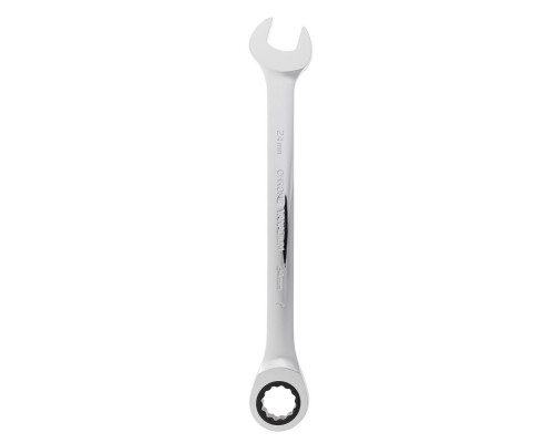 RUNTEC RT-WR24T120 Ключ комбинированный трещоточный RUNTEC CrV, 120 зубцов, 24 мм (RT-WR24T120)