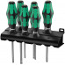 Набор отвёрток 6 пр. подставка PH 1x80/2x100 PZ 1x80/2x100 SL 0.8x4.0x100/1.0x5.5x125 Kraftform Plus Lasertip серия 335/350/355/6 Wera WE-105622