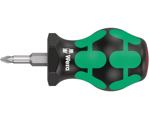 Отвёртка короткая крестовая PH 1 x 25 мм Stubby серия 350 PH Wera WE-008850