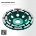 Двухрядная алмазная шлифовальная чашка Double, d 125 мм, INDUSTRIAL KRAFTOOL 33369-125