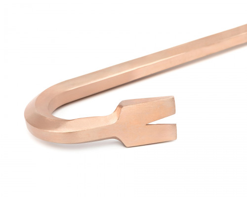 Лом гвоздодер шестигранный ф16х460 мм BeCu искробезопасный 240A-1002, HORTZ