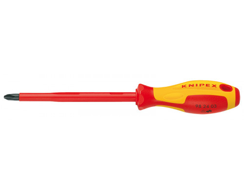 Отвёртка VDE Phillips PH0 x 60 мм, длина 162 мм, диэлектрическая (KN-982400)
