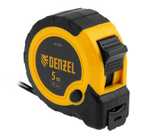Рулетка 5м х 19мм, двухкомп. корпус, кнопка-пауза Denzel