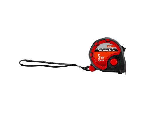 Рулетка Status 3 fixations,5 м х 19 мм,двухкомпонентный корпус,3 фиксации ленты Matrix