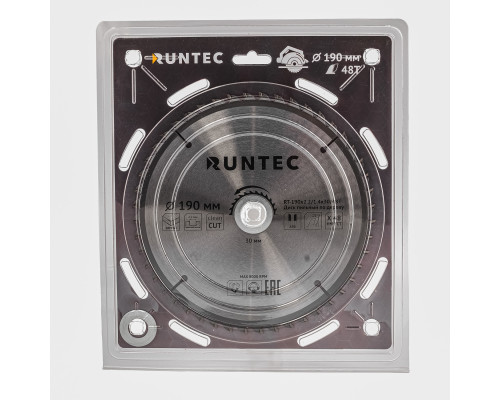 Диск пильный по дереву (190х30 мм 48T) RUNTEC RT-190x2.2/1.4x30/48T