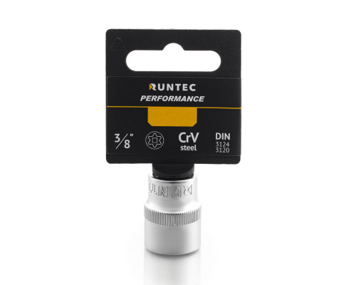 RUNTEC RT-H38SE18 Головка торцевая RUNTEC CrV, E-профиль, 3/8