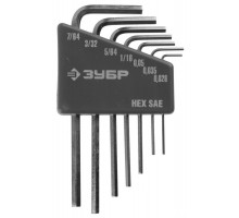 Набор ключей имбусовых мини 7 шт ЗУБР 27475-H7