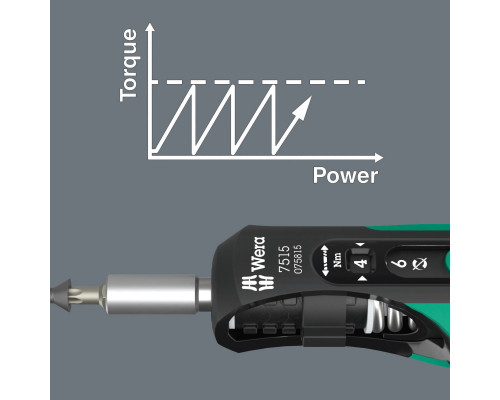Отвёртка динамометрическая 2-6 Нм Safe-Torque Speed Kraftform серия 7515 Wera WE-075815