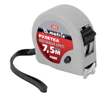 Рулетка Fine,7,5 м х 25 мм,пластиковый корпус Matrix