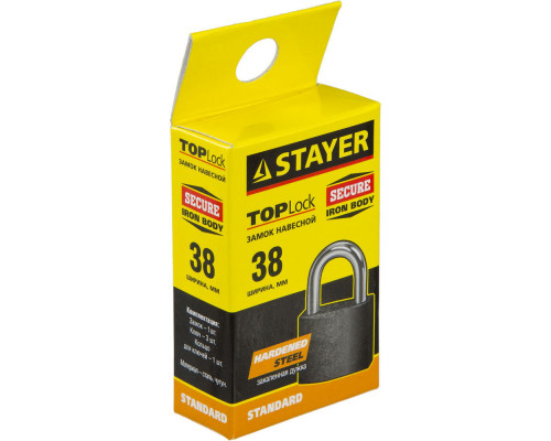 Замок навесной 38 мм STAYER 37160-38
