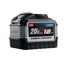 ЗУБР High Power, 20 В, 12.0 А·ч, аккумулятор LMS, ПРОФЕССИОНАЛ (BP-H-20-12)