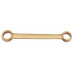 Ключ гаечный накидной двусторонний плоский 6х7 искробезопасный сплав AlCu 153A-0607, HORTZ