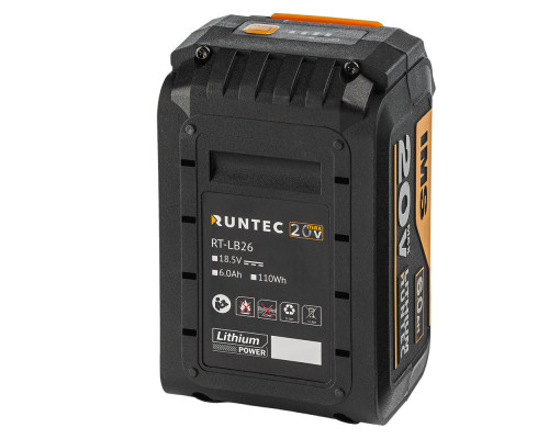Батарея аккумуляторная PRO 20В, 6Ач RUNTEC RT-LB26
