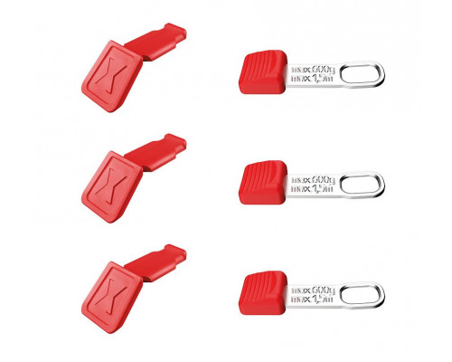 Набор клипс, KN-006110CR СС Clip красная 3 шт, KN-006210TR TT Clip 3 шт (KN-006306TCR)