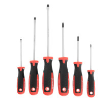 Набор отверток, сталь S2, двухкомпонентные рукоятки, 6 шт Matrix Professional