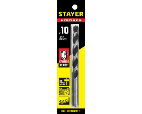 Сверло по бетону Hercules, 10 x 120 мм STAYER Professional 2915-120-10_z01