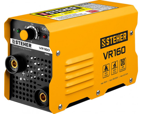 Аппарат сварочный инверторный ММА STEHER 160 А макс. электрод O 3.2 мм VR-160  