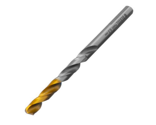 Сверло спиральное по металлу 6,5 x 100 мм, Р6М5, Golden Tip Denzel (718236)