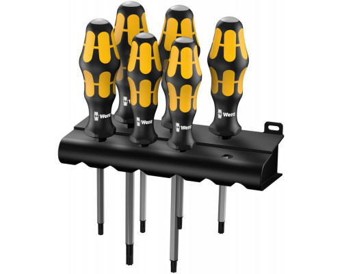 Набор отвёрток силовых 6 пр. с подставкой TX 15-20-25-27-30-40 TORX серия 977/6 Wera WE-024410